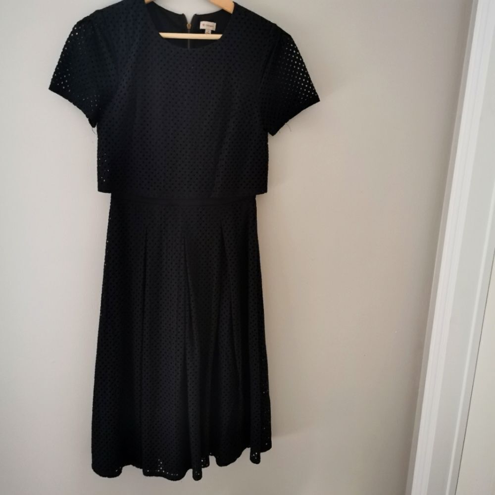 Cremieux fit and flare eyelet lace dress size S